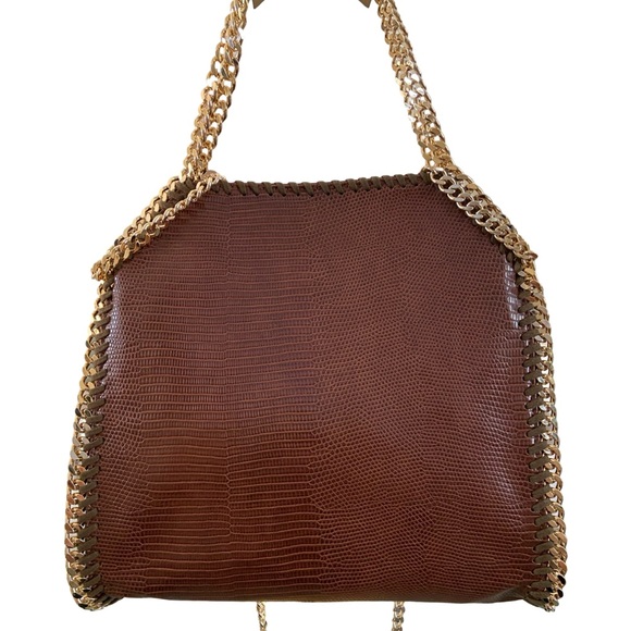 STELLA MCCARTNEY Scale-Embossed Mini Falabella Vegan Bag - Picture 4 of 16